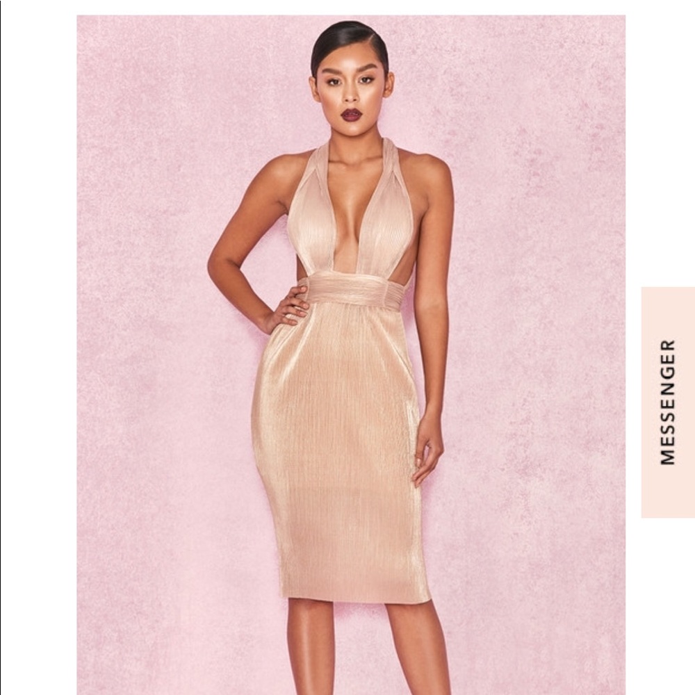 Beautiful deep plunge dress